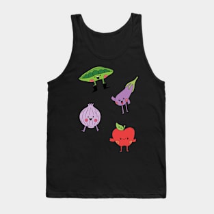 Cute Vegetables, Kawaii Veggies Tank Top